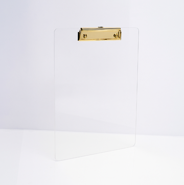 Prancheta Clear Gold A4