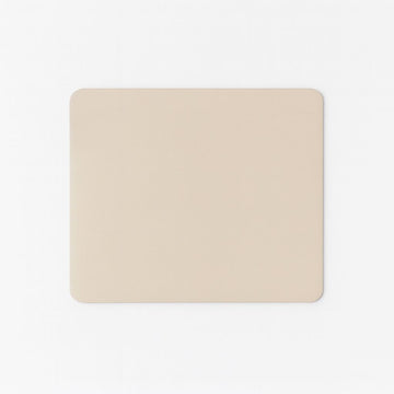Mouse Pad Couro Marfim 21x25