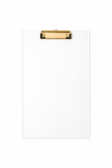 Prancheta Clear Gold A4