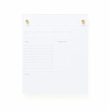 Bloco de Notas Clear Gold